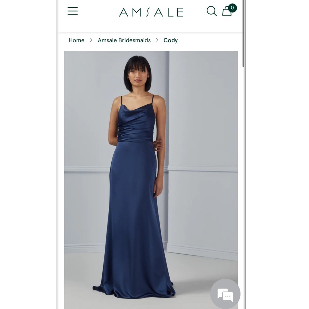 Amsale Cody Dress FRENCH BLUE